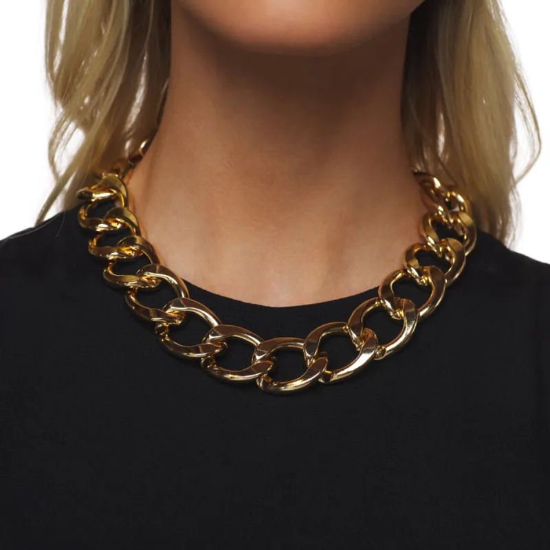 Polished Gold Link Necklace sold by Kenneth Jay Lane