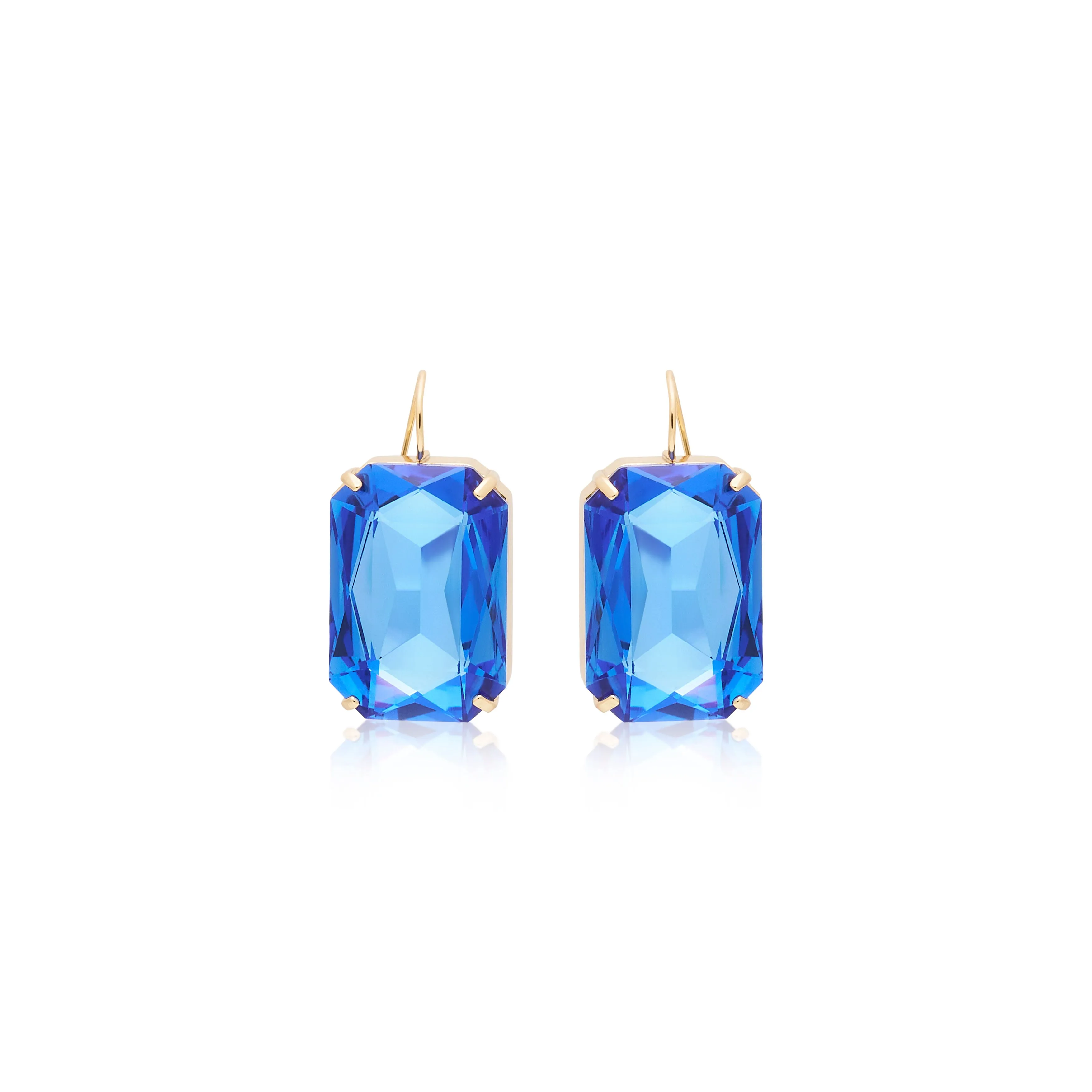 Sapphire Hook Earrings sold by Kenneth Jay Lane