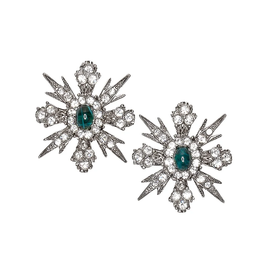 Starburst Clip Earrings sold by Kenneth Jay Lane
