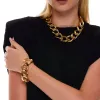 Large Link Gold Chain Bracelet sold by Kenneth Jay Lane