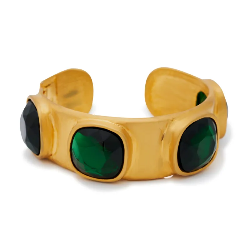 Emerald Stations Cuff sold by Kenneth Jay Lane
