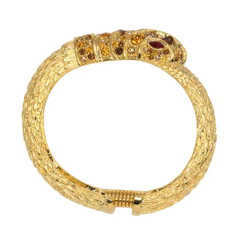 Multi Topaz Snake Head Bracelet sold by Kenneth Jay Lane