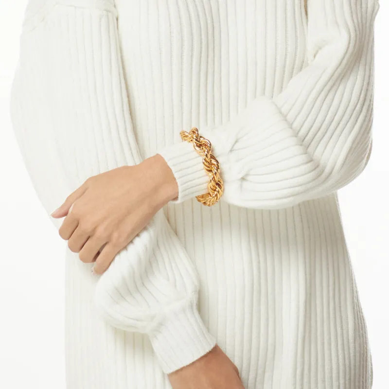 Gold Twist Chain Bracelet sold by Kenneth Jay Lane