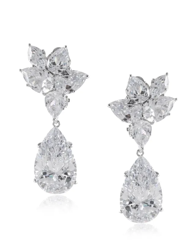 Pear CZ Statement Earrings sold by Kenneth Jay Lane