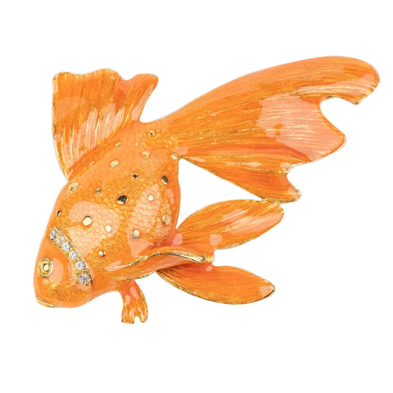 Goldfish Pin sold by Kenneth Jay Lane