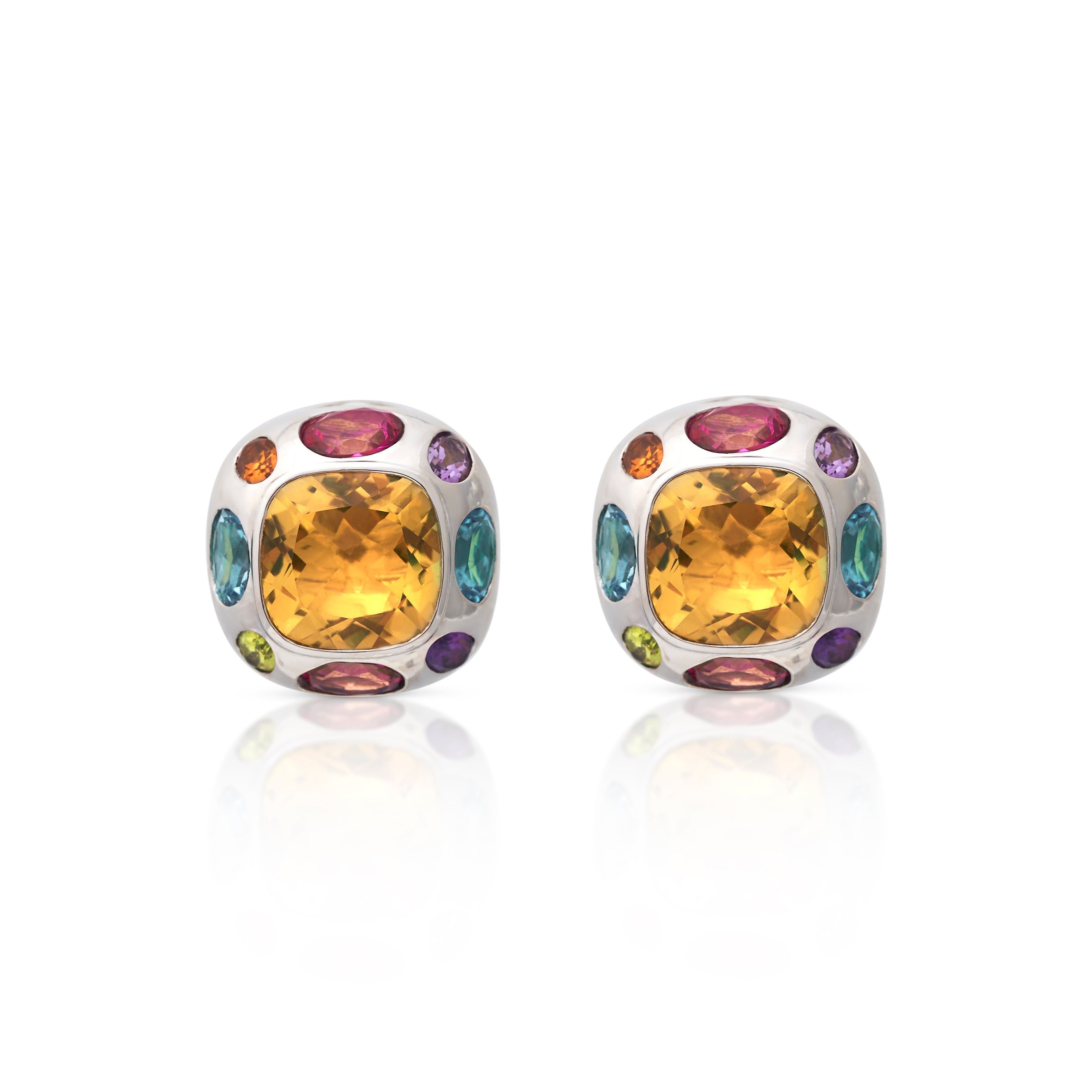 925 Silver and Peridot Center Clip Earring sold by Kenneth Jay Lane