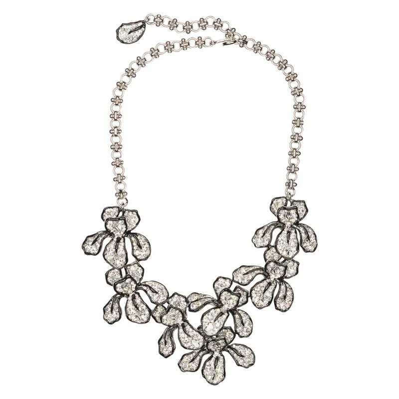 Crystal Flower Necklace sold by Kenneth Jay Lane