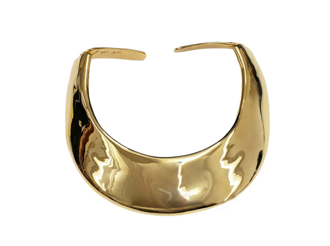 Polished Gold Collar Hinged Necklace sold by Kenneth Jay Lane