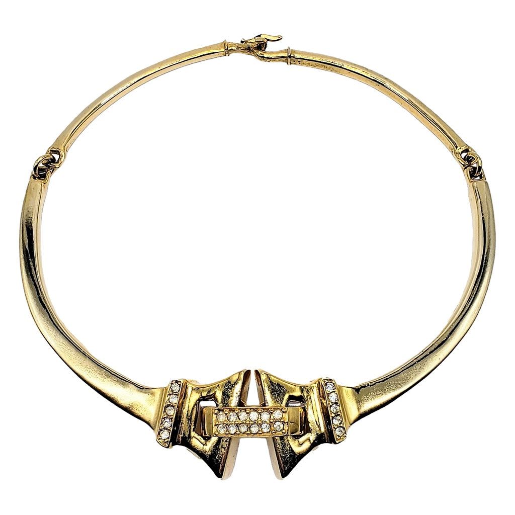 Vintage Crystal Collar Necklace sold by Kenneth Jay Lane