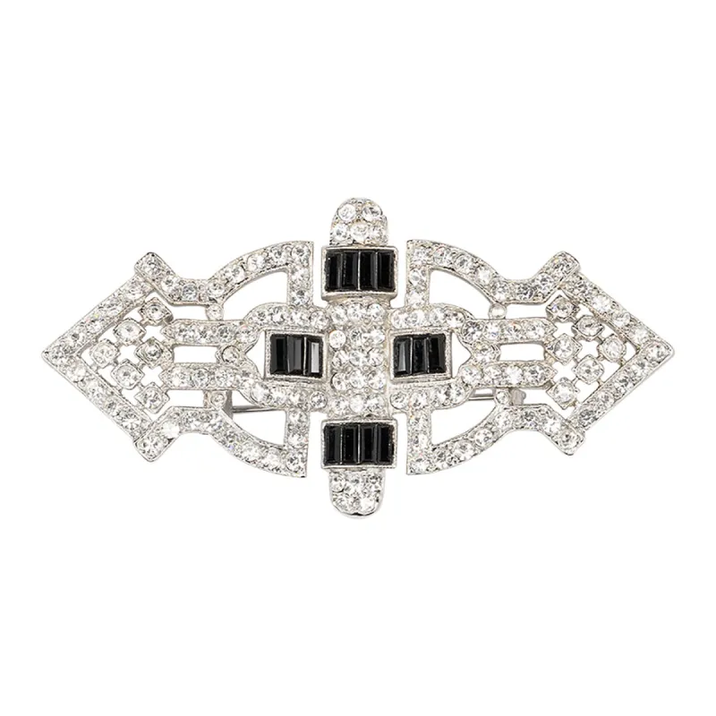 Jet Art Deco Brooch sold by Kenneth Jay Lane