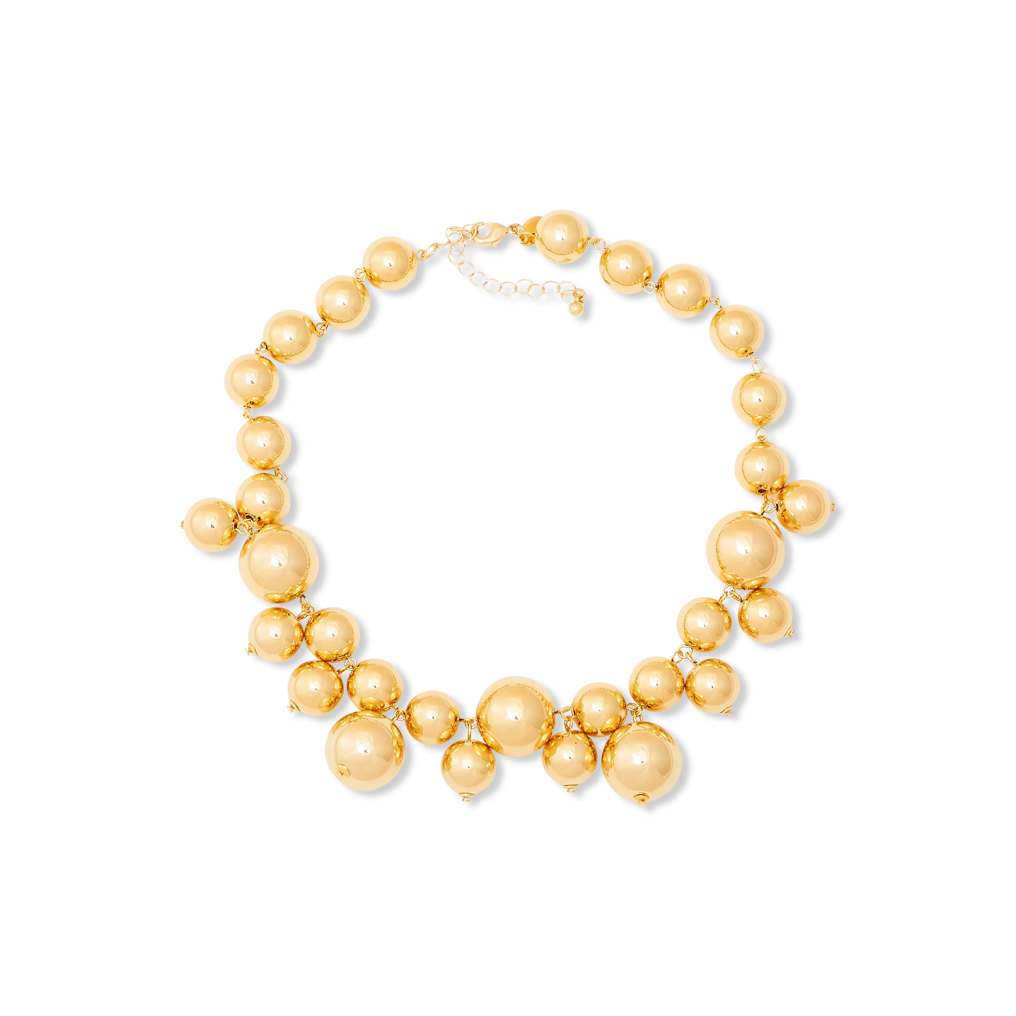 Polished Gold Round Bead Necklace sold by Kenneth Jay Lane