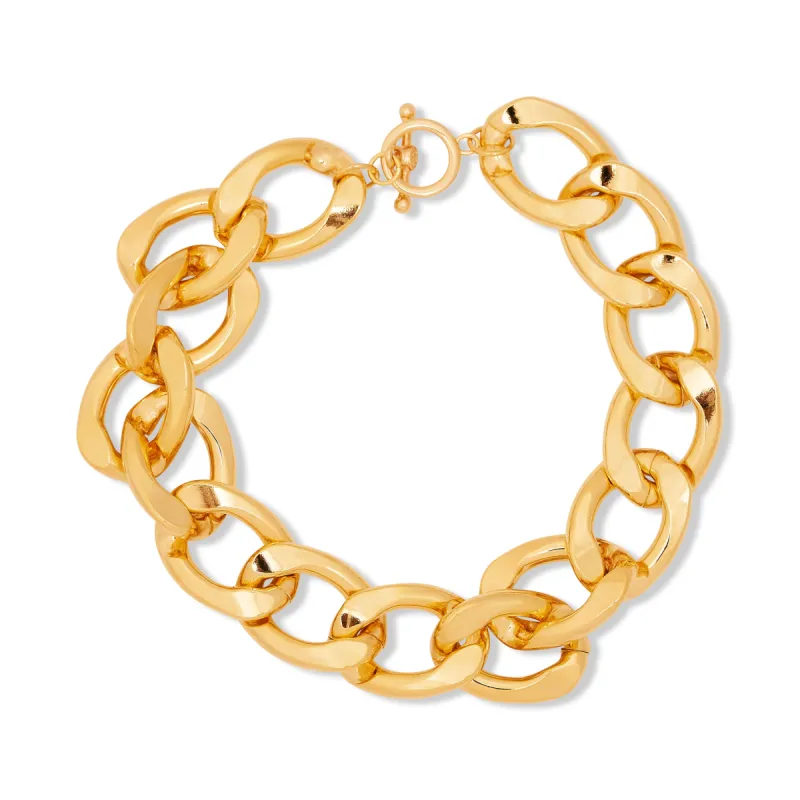 Large Link Gold Chain Necklace sold by Kenneth Jay Lane