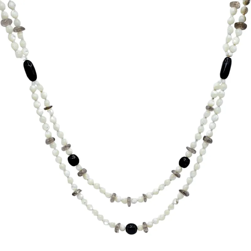 Vintage Double Row Bead Necklace sold by Kenneth Jay Lane