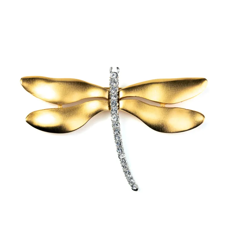 Gold Dragonfly Pin sold by Kenneth Jay Lane