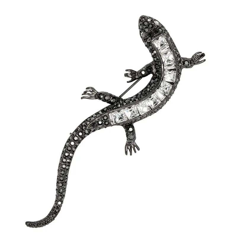 Crystal Lizard Brooch sold by Kenneth Jay Lane