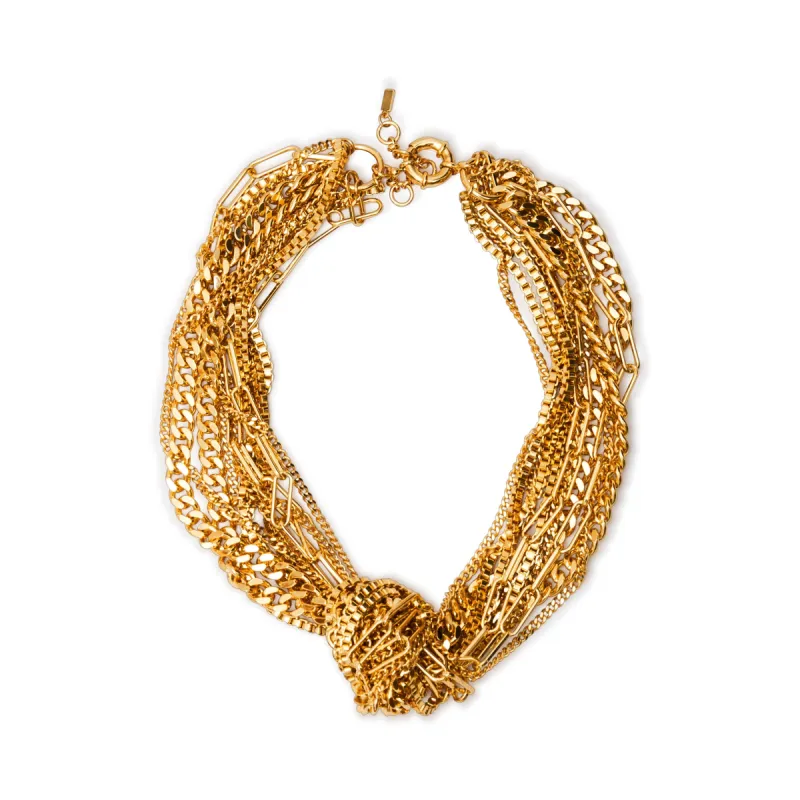 Mixed Gold Chain Necklace sold by Kenneth Jay Lane