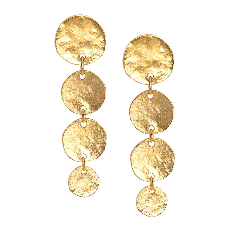Coin Pierced Earrings sold by Kenneth Jay Lane
