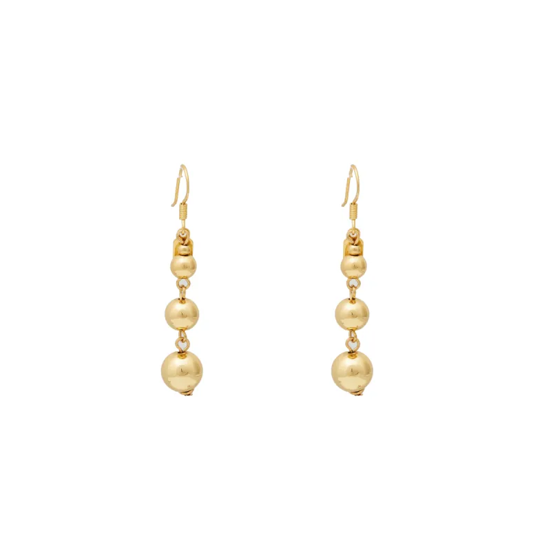 Gold Bead Drop Earring sold by Kenneth Jay Lane