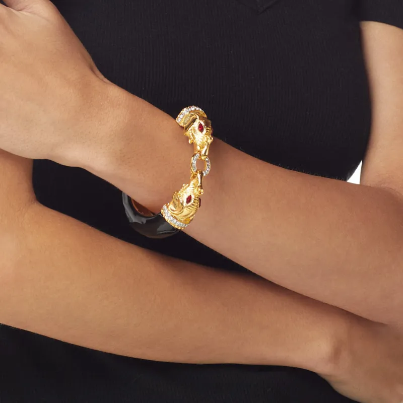 Black Elephant Head Bracelet sold by Kenneth Jay Lane