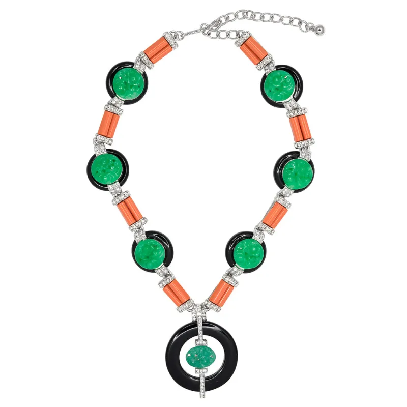 Button Deco Necklace sold by Kenneth Jay Lane