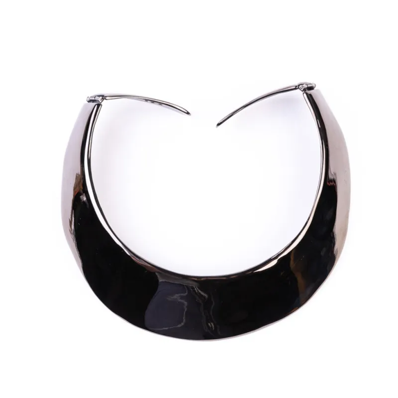Polished Gunmetal Hinged Collar Necklace sold by Kenneth Jay Lane