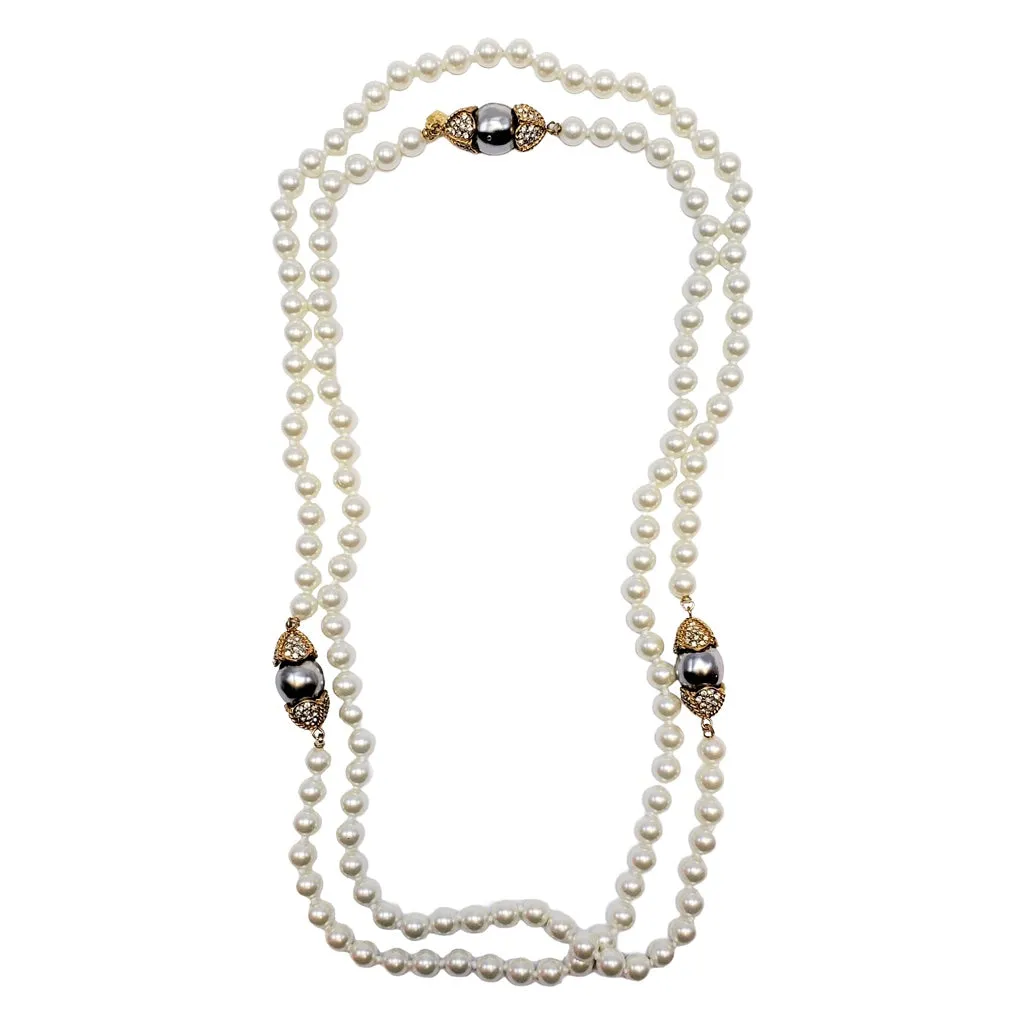 Vintage Multi-Pearl Necklace sold by Kenneth Jay Lane
