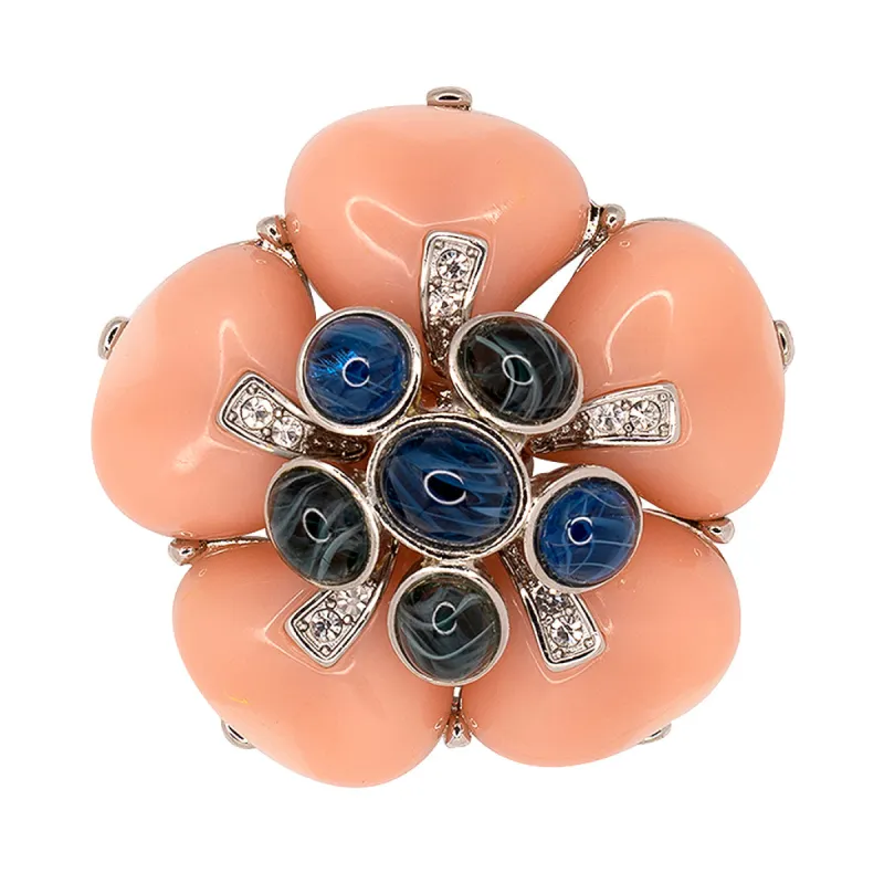 Flawed Montana Flower Pin sold by Kenneth Jay Lane