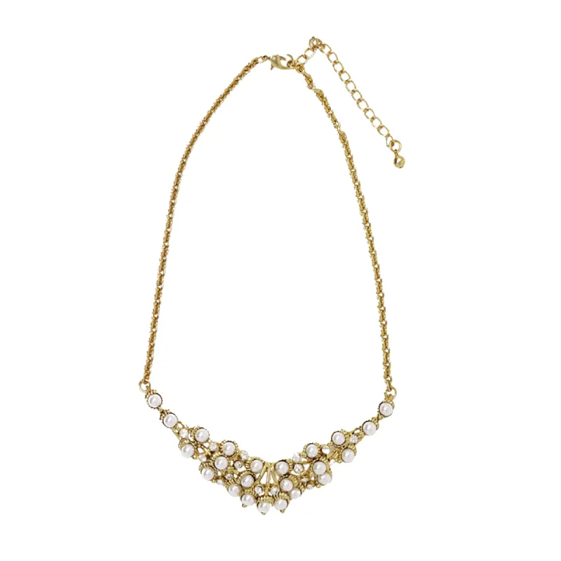 Antique Gold Lobster Claw Clasp Necklace sold by Kenneth Jay Lane