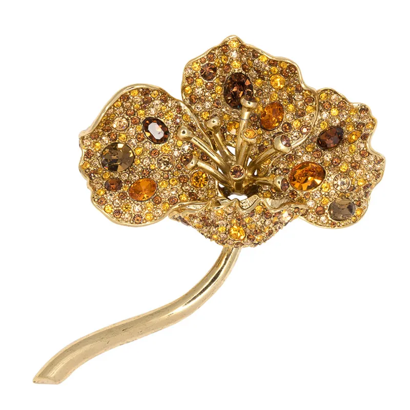 Long Stem Flower Pin sold by Kenneth Jay Lane