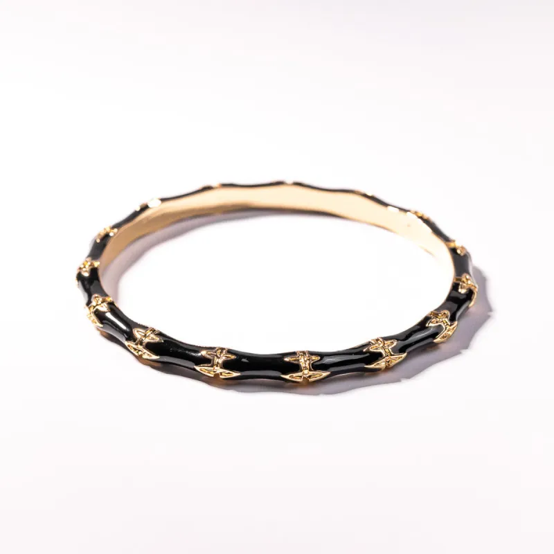 Black Bamboo Bangle sold by Kenneth Jay Lane