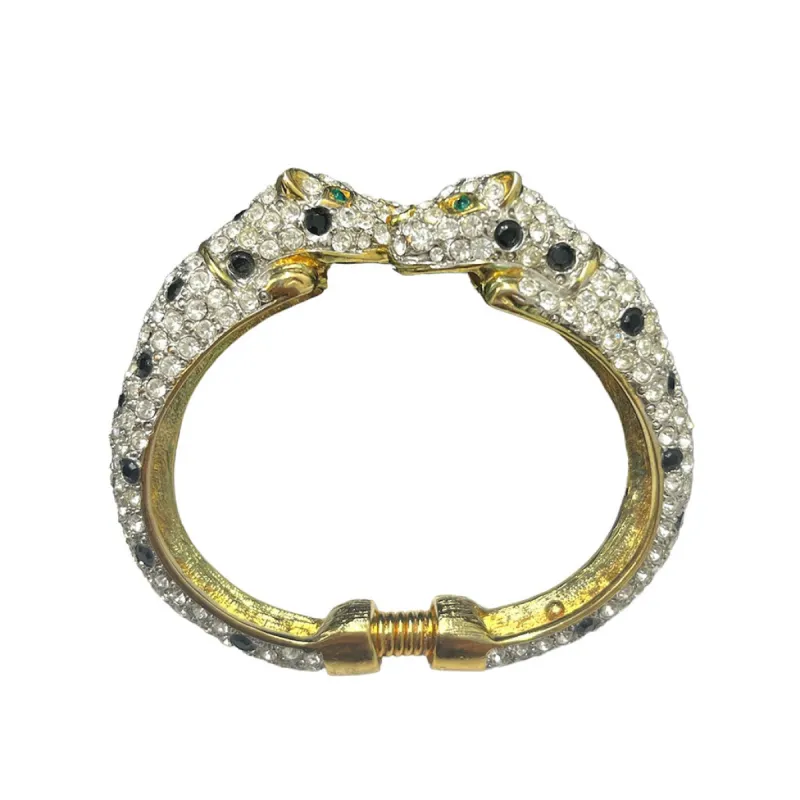 Double Head Leopard Bracelet sold by Kenneth Jay Lane