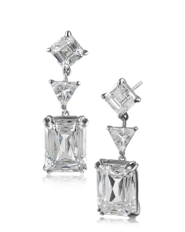 Cubic Zirconia Drop Earrings sold by Kenneth Jay Lane