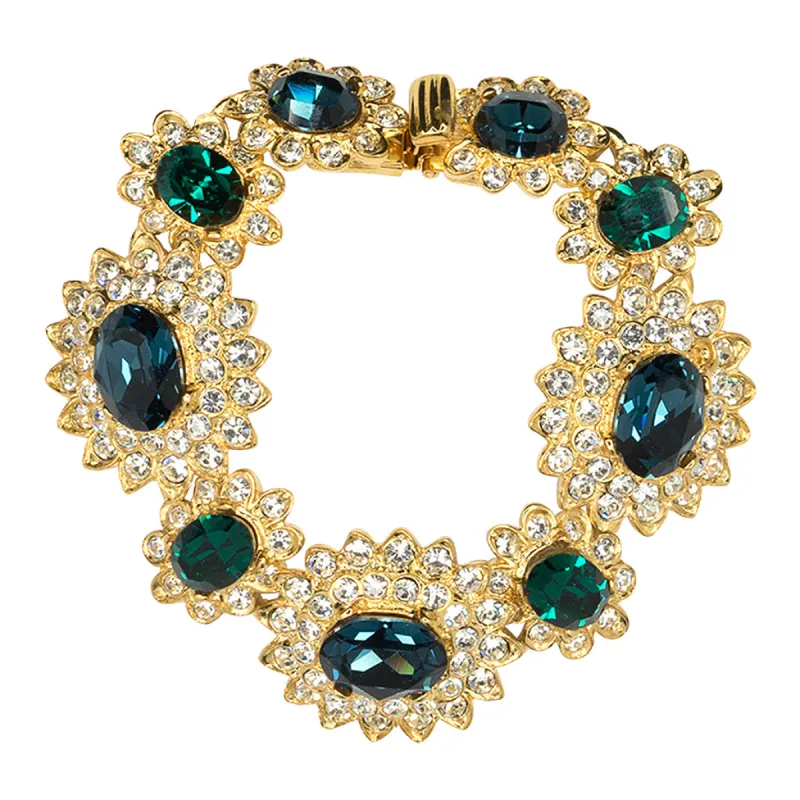 Sapphire And Emerald Bracelet sold by Kenneth Jay Lane