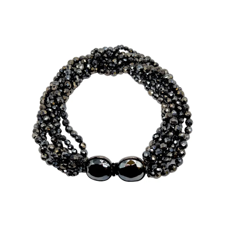 Vintage Hematite Bead Necklace sold by Kenneth Jay Lane