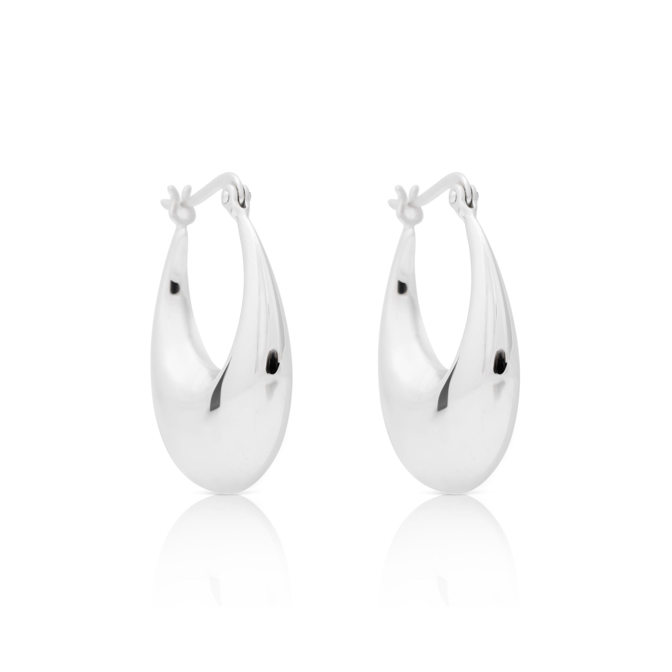 925 Silver Hoop Pierced Earring sold by Kenneth Jay Lane product image thumbnail 3