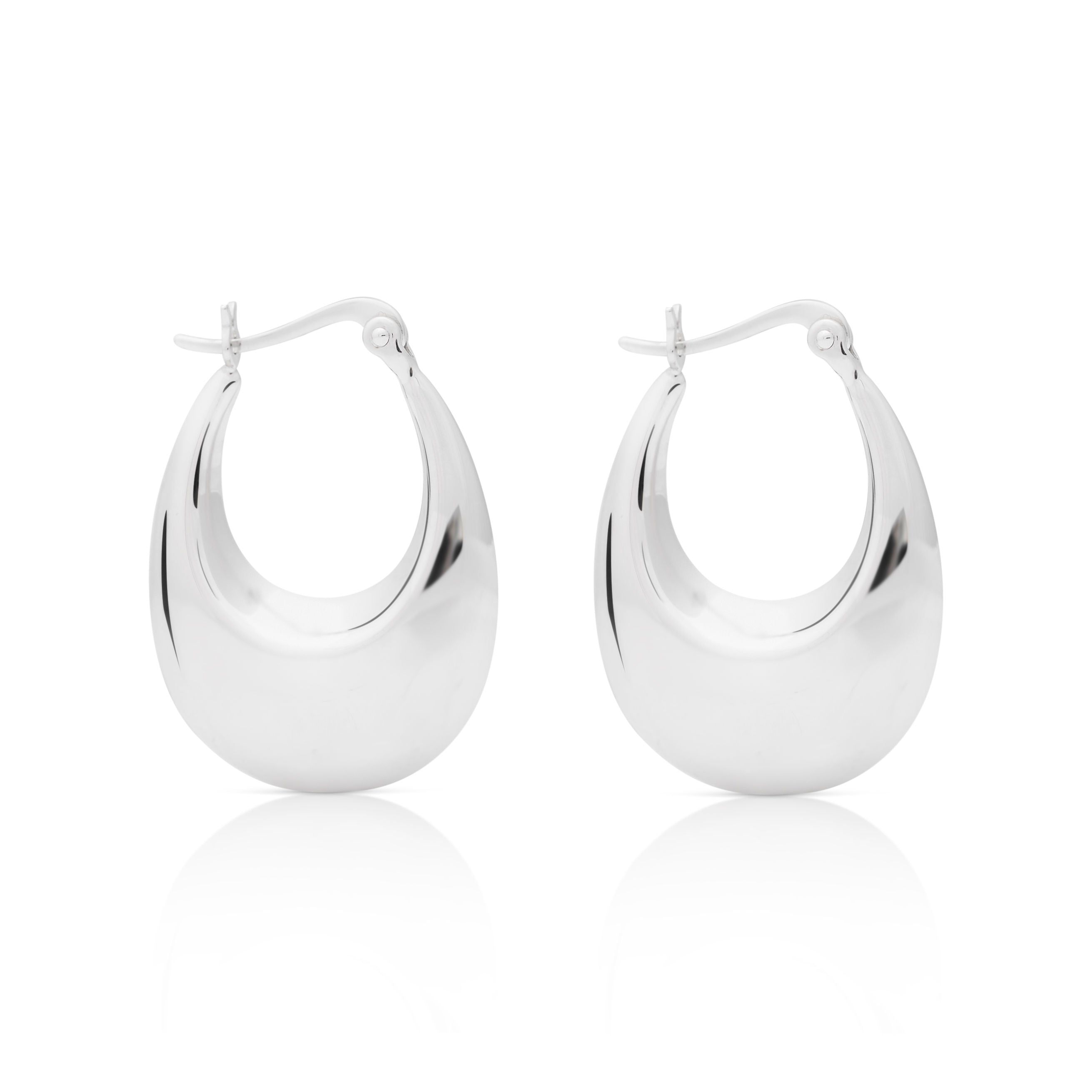 925 Silver Hoop Pierced Earring sold by Kenneth Jay Lane