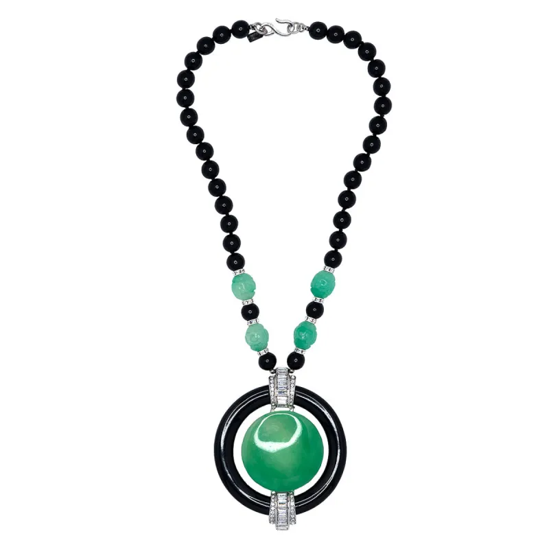 Deco Pendant Necklace sold by Kenneth Jay Lane