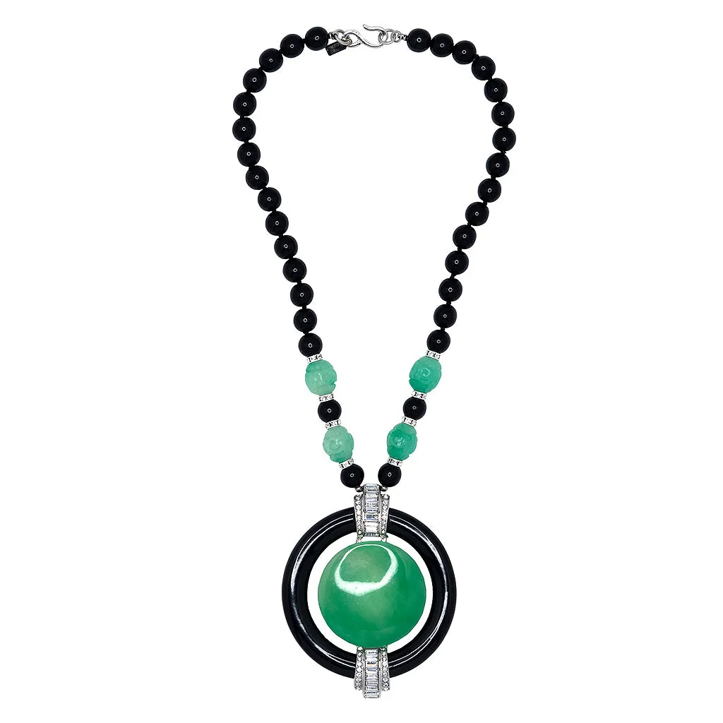 Deco Pendant Necklace sold by Kenneth Jay Lane