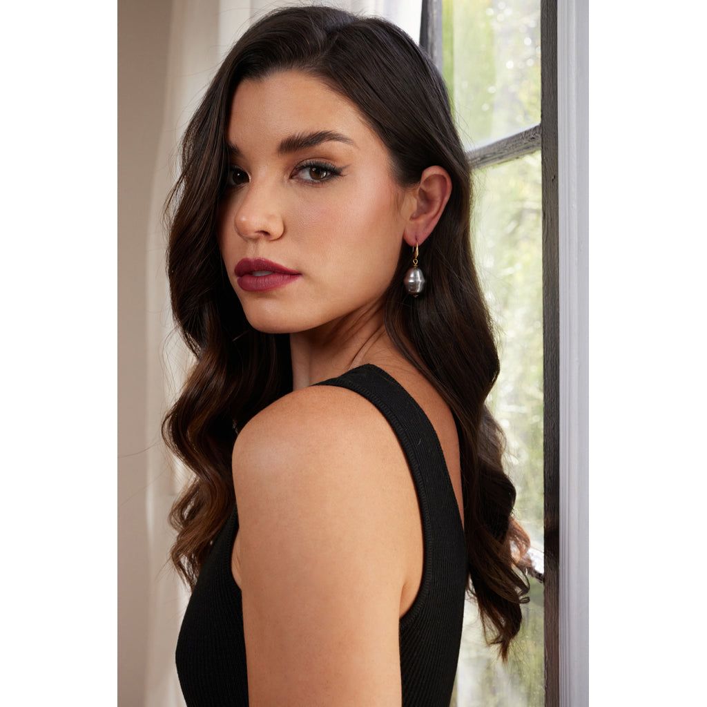 Grey Baroque Pearl Earring sold by Kenneth Jay Lane product image thumbnail 2