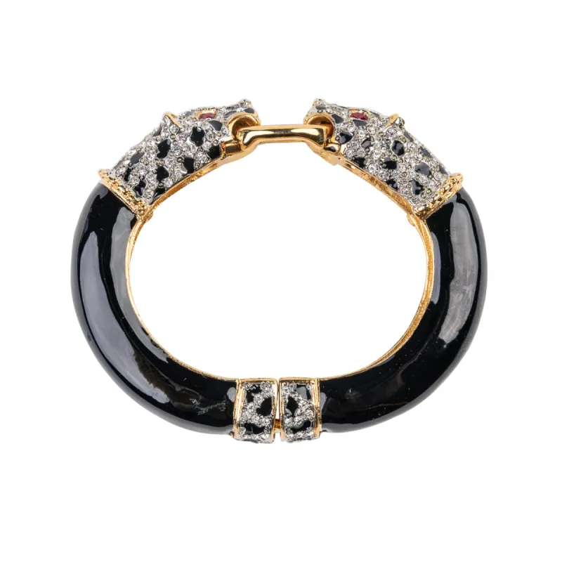 Black and Gold Leopard Bracelet sold by Kenneth Jay Lane