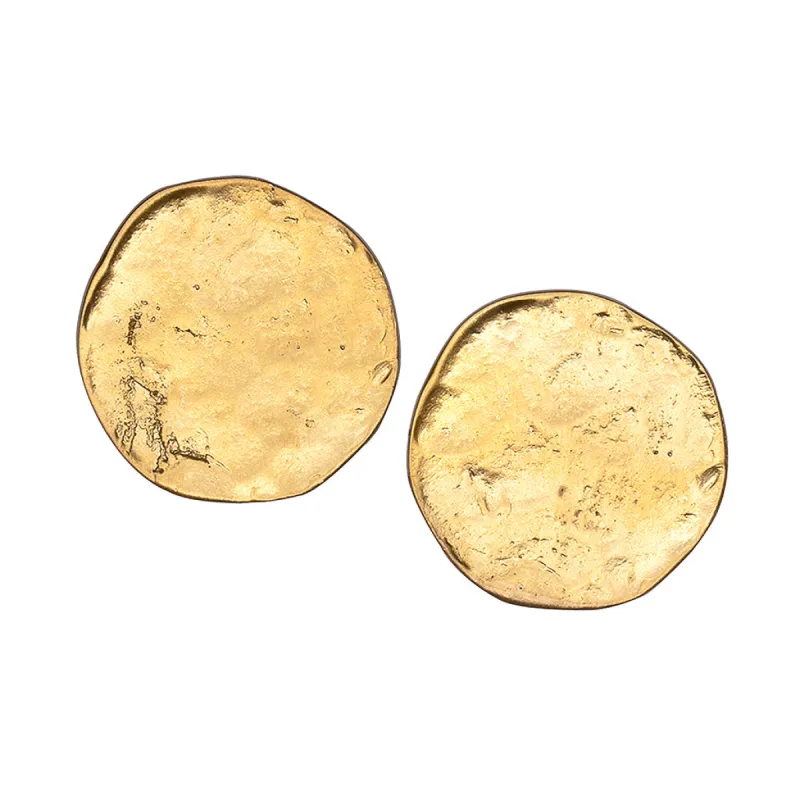 Coin Button Clip Earrings sold by Kenneth Jay Lane