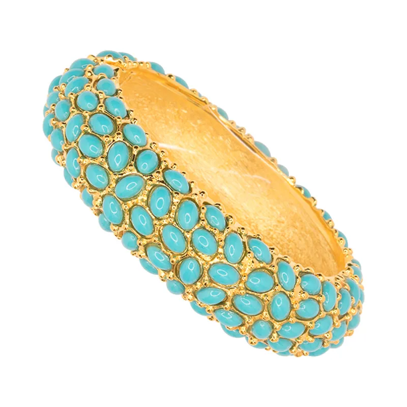 Turquoise Cabochon Bracelet sold by Kenneth Jay Lane