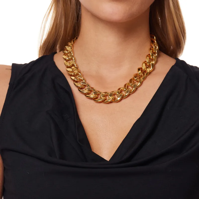 Gold Link Necklace with Toggle Clasp sold by Kenneth Jay Lane