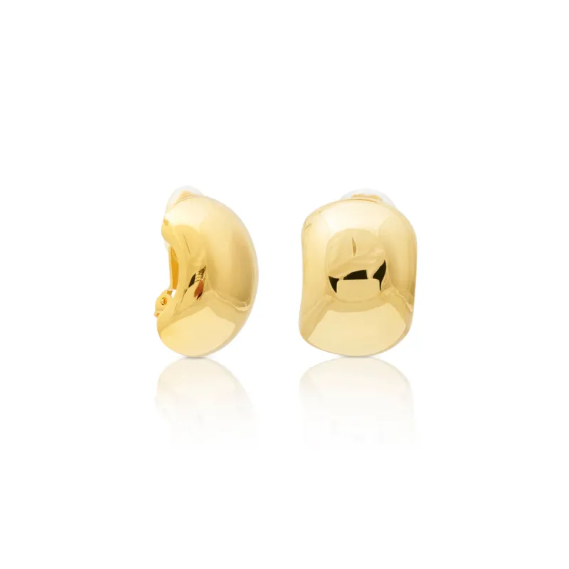 Polished Gold Hoop Clip Earring sold by Kenneth Jay Lane