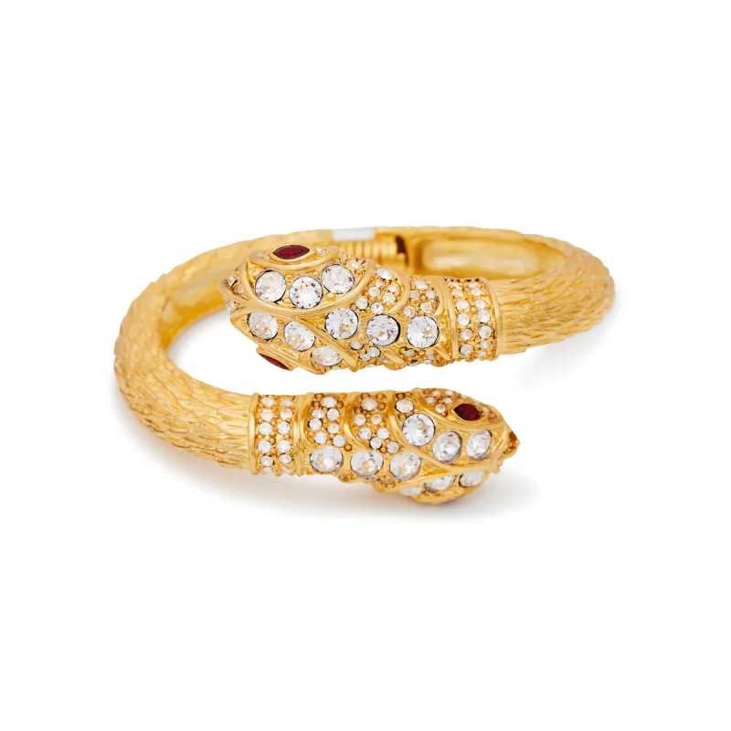 Double Snake Head Bracelet sold by Kenneth Jay Lane