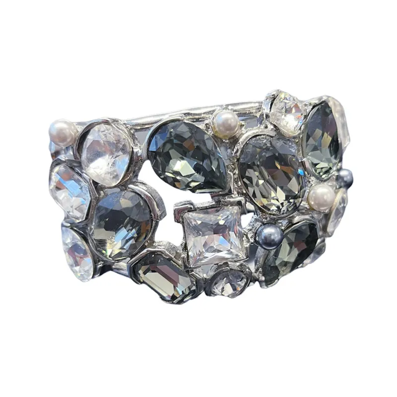 Black Diamond Cuff Bracelet sold by Kenneth Jay Lane