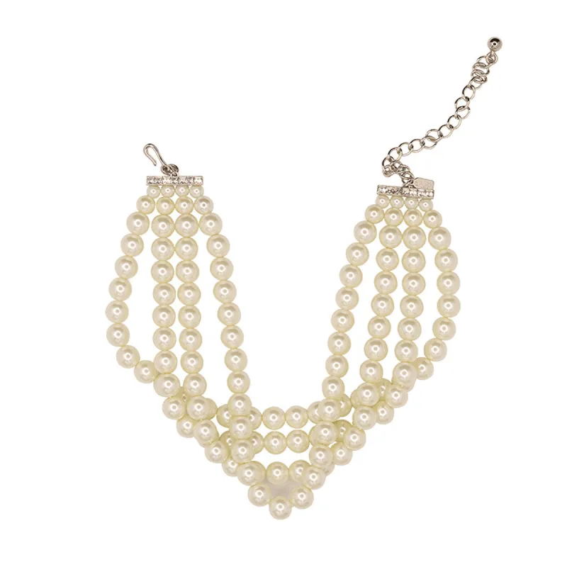 Four Row Pearl Choker sold by Kenneth Jay Lane