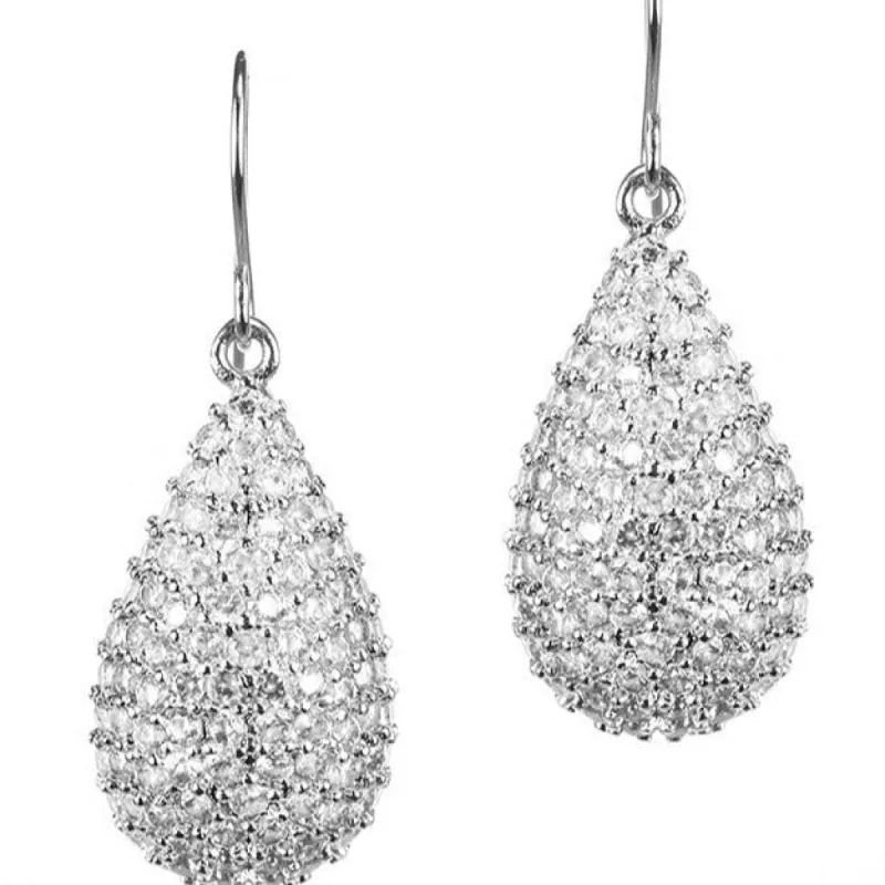 CZ Teardrop Earrings sold by Kenneth Jay Lane