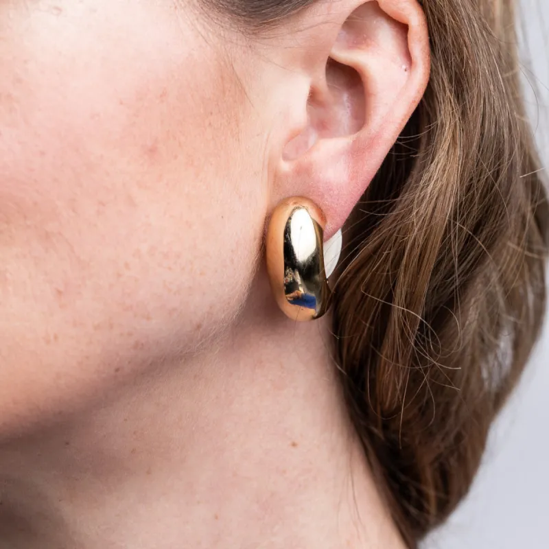 Half Hoop Clip Earrings sold by Kenneth Jay Lane