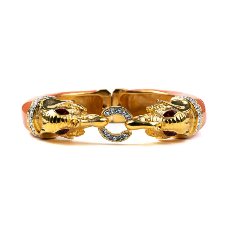 Coral Elephant Head Bracelet sold by Kenneth Jay Lane